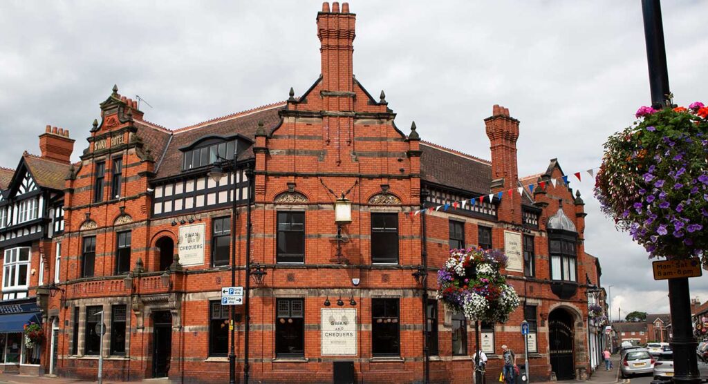 Swan and Chequers pub Sandbach